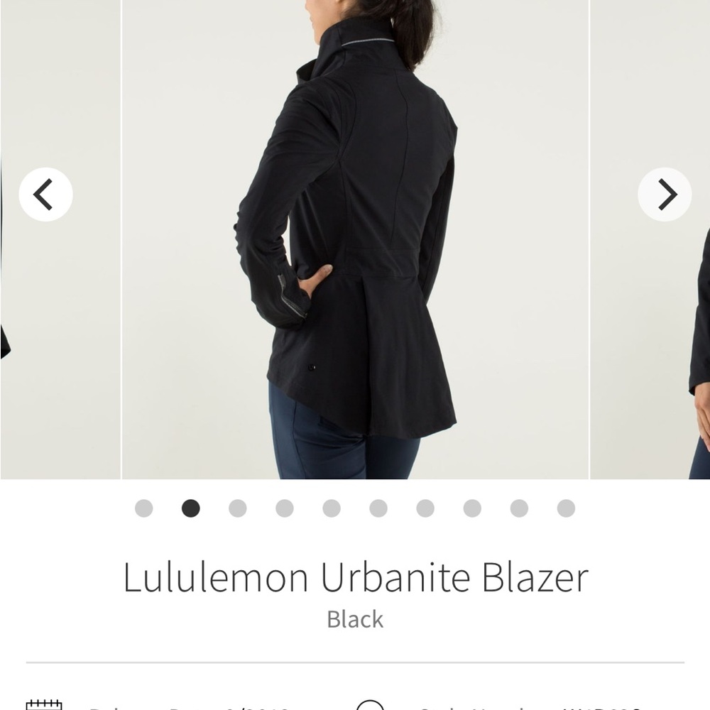 lululemon athletica Black Tailored Blazer